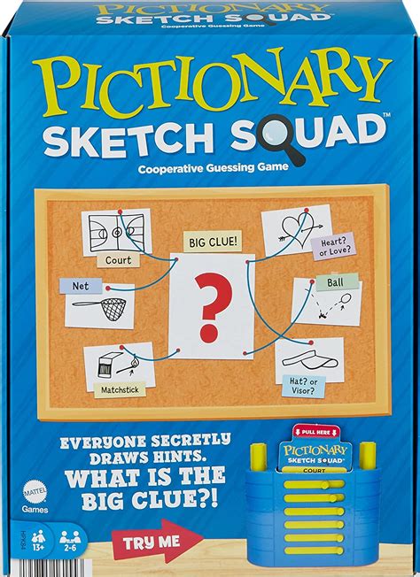 Mattel Games Pictionary Team Sketch Squad Uk Toys And Games