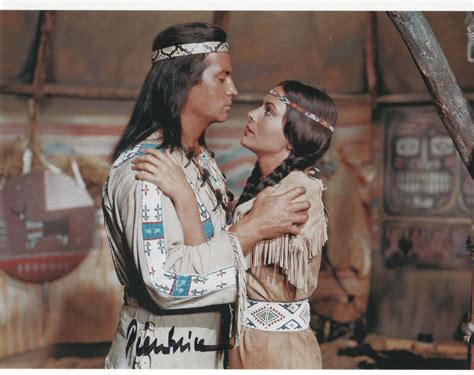 Winnetou Pierre Brice Karin Dor Als Ribanna Westerns Western Film Hollywood Old Postcards