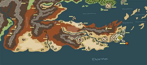 Westeros Map Dorne By Jurassicworldfan On Deviantart