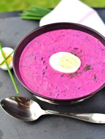 Cold Beet Soup With Yogurt Polish Chlodnik Everyday Healthy Recipes