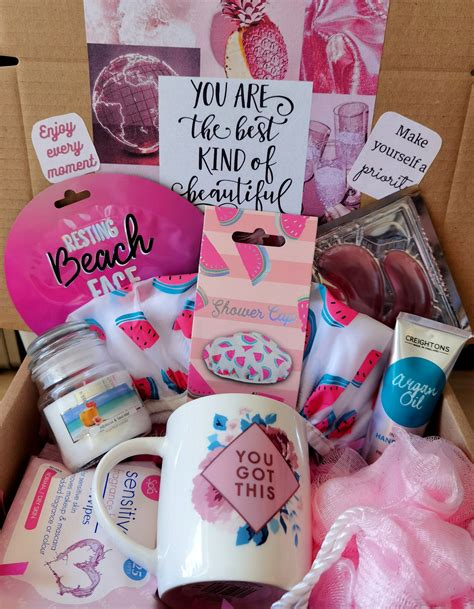 Woman Pamper Hamper Box Spa T Box Packageget Well Soon Etsy