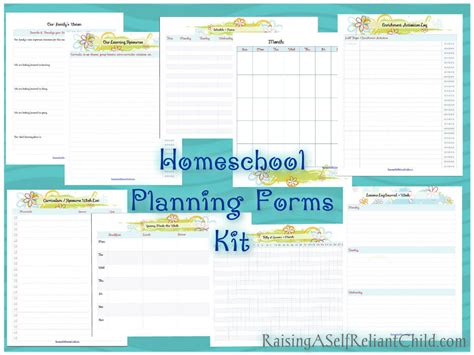 I've waited until the last two weeks before really coming up with a solid homeschool plan. Printable Homeschool Planning Forms Kit