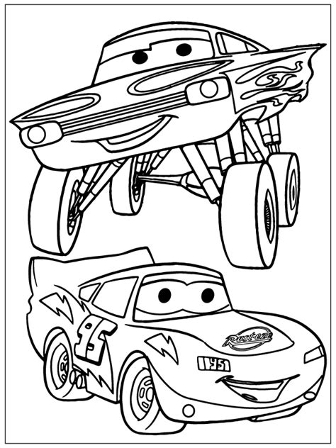 Disney Cars Lightning And Ramone Coloring Page Coloring Page Free