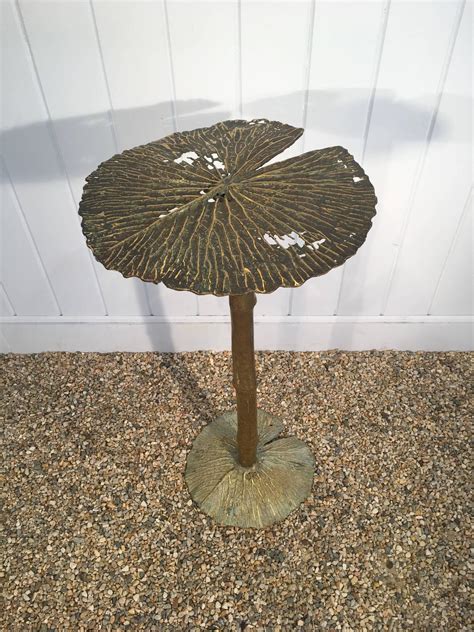 One Of A Kind Bronze Lily Pad Table By French Artisan For Sale At 1stdibs