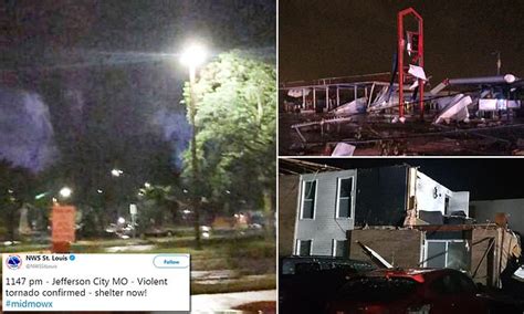 Tornado Strikes Jefferson City In Missouri Causing Catastrophic Damage