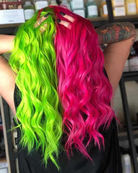 23 Brilliant Split Hair Color Ideas That Ll Make You Dye Your Hair