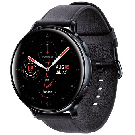 Samsung Galaxy Watch Active 2, 44 mm, LTE, Stainless steel - Black ...