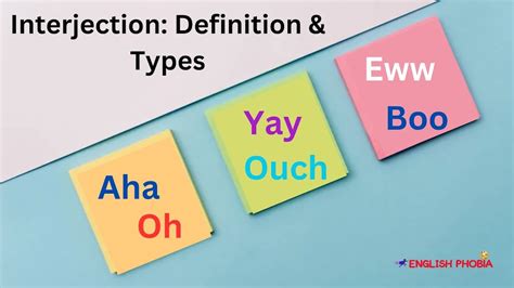 Interjection Definition And Types