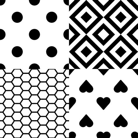 10 Patterns Svg Bundle Seamless Geometric Abstract Pattern Etsy