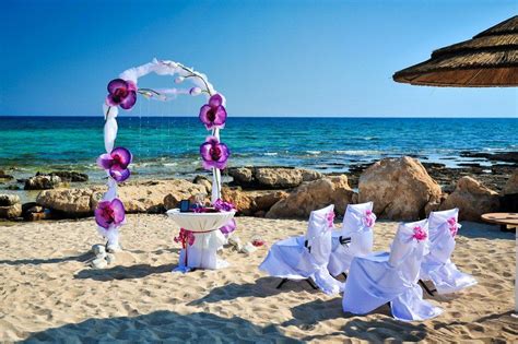 Cyprus dream weddings offer best beach wedding venues and wedding packages at the atlantida beach venue for 2021, 2022 and 2023. Orchid theme for beach wedding in Agia Napa, Cyprus | Beach theme wedding, Perfect weddings ...