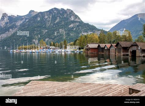 Traunsee Lake Salzkammergut Austria Stock Photo Alamy