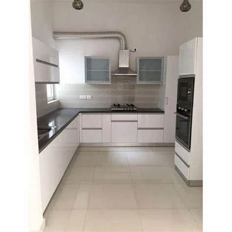 White L Shape Modular Kitchen At Rs 800square Feet In Meerut Id