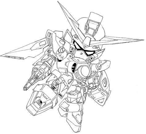 Sd Gundam Wing Coloring Pages Sketch Coloring Page
