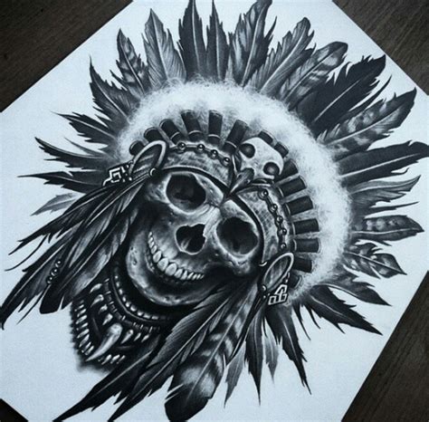 drawings on art unlimited edition indian skull tattoos headdress tattoo native american