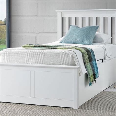 Francis Single Ottoman Bed White Buy Online At Qd Stores