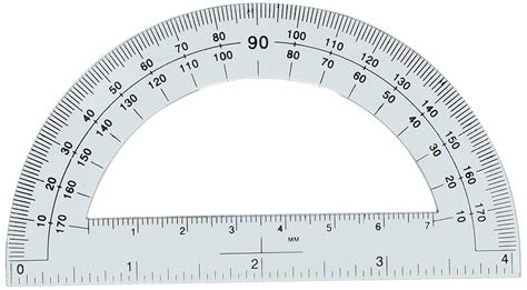 Printable Protractors With Ruler Printable Ruler Actual Size