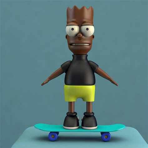 Black Bart Simpson Domestika