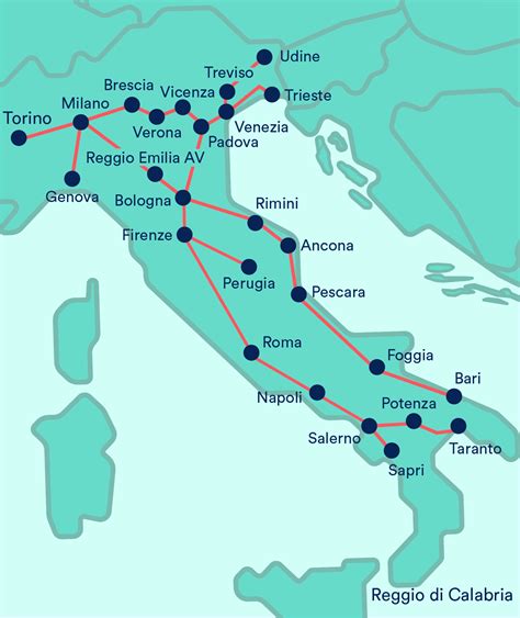 Trenitalia Network Map