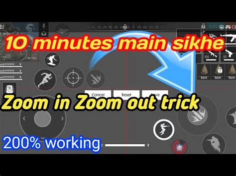 Everything without registration and sending sms! Free fire zoom in zoom out trick || zoom in zoom out kaise ...