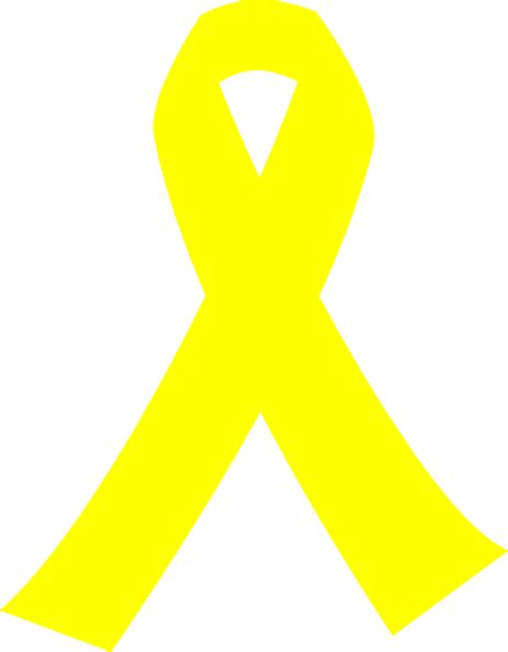 Yellow Cancer Ribbon Clip Art At Vector Clip Art Online