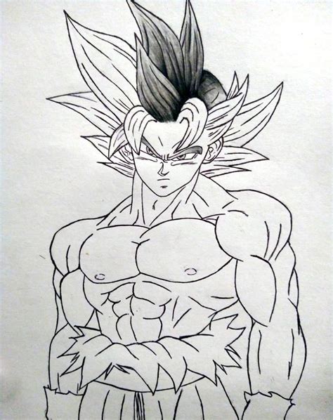 Dibujo Goku Ultra Instinto Dragon Ball Espa Ol Amino