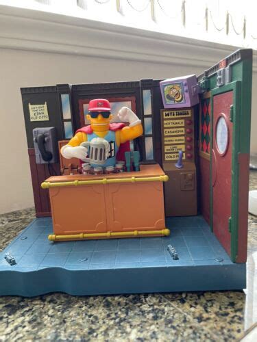 Playmates The Simpsons Moes Tavern Interactive Playset W Duffman Figure Ebay