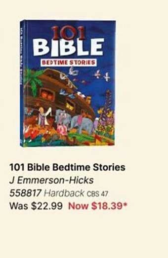 101 Bible Bedtime Stories J Emmerson Hicks Offer At Koorong