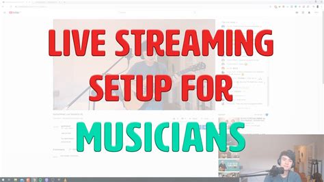 How To Set Up An Amazing Live Stream For Musicians In 10 Minutes Youtube