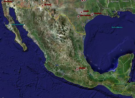 Mapas De Mexico Mapa Satelital Fotos Satelite Mapa Satelital Del