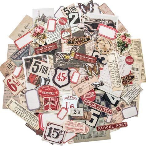 Buy Tim Holtz Idealogy Ephemera Pack Snippets Tiny Die Cuts 111pkg