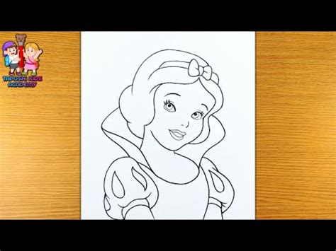 Snow White Drawing How To Draw Snow White Step By Step Youtube