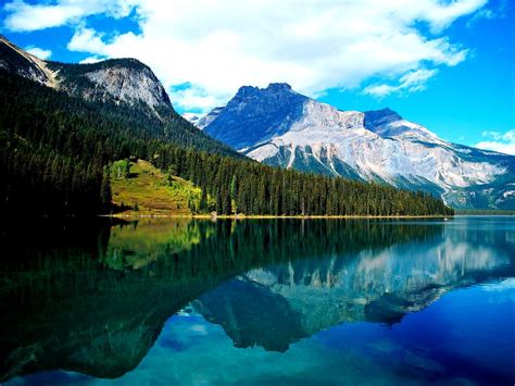 Yoho National Park Of Canada Nature Mountains Background Best Free