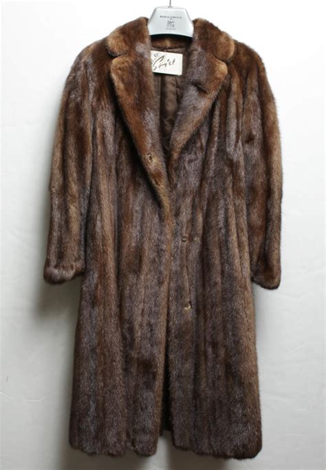 sold price vintage mink fur coat woman s by walt stiel invalid date edt