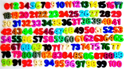 Aprende A Contar Del 0 Al 100 Play Doh Números Contando Los Números