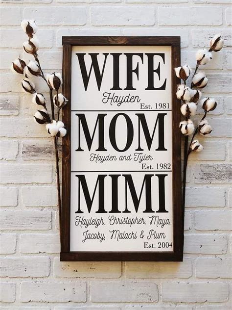 Check spelling or type a new query. Wife Mom Mimi established sign | Nana | Grandmother ...
