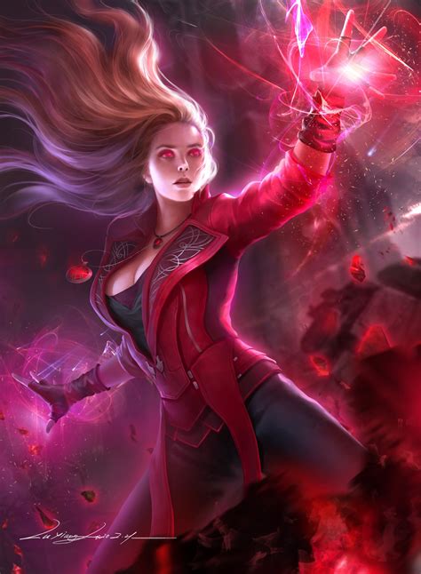 ArtStation Scarlet Witch Xiangxiang Lu Scarlet Witch Comic
