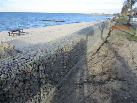 Gabions Cure Wanderlust Stone Baskets On The Baltic Sea Beach At