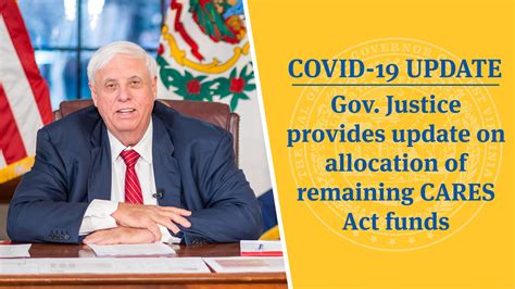 Covid Update Gov Justice Provides Update On Allocation Of Remaining Cares Act Funds
