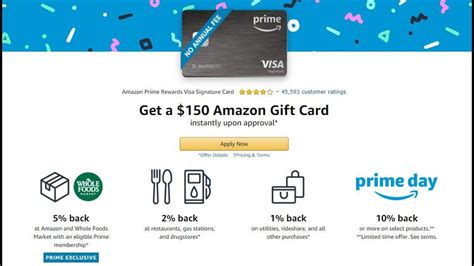 Amazon Prime Credit Card Review Amazon Com Amazon Prime Rewards Visa
