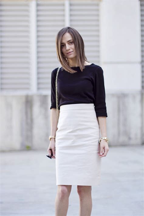 Classy And Fabulous Black Top White Skirt