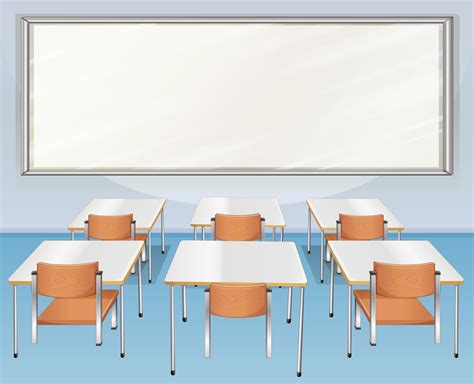 Classroom Full Of Chairs And Tables 434292 Vector Art At Vecteezy
