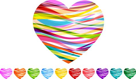 Multicolor Heart Shape Vectors Images Graphic Art Designs In Editable