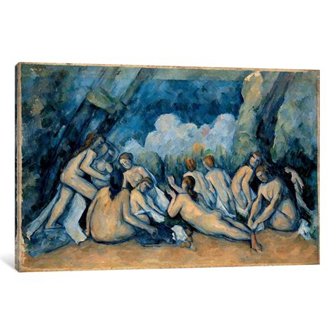 Icancas The Bathers Gallery Wrapped Canvas Art Print By Paul Cezanne