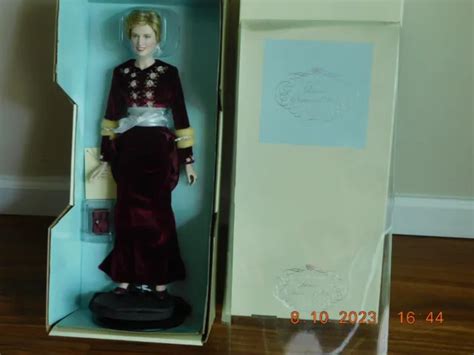 Franklin Mint Diana Princess Of Loveliness Porcelain Doll W Coa Limited Edition Picclick