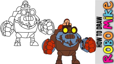 Brawl stars big shots is where content creators and players (like you!) can participate in gameplay challenges. Brawl Stars 😎 How To Draw Robo Mike New Skin From Brawl ...
