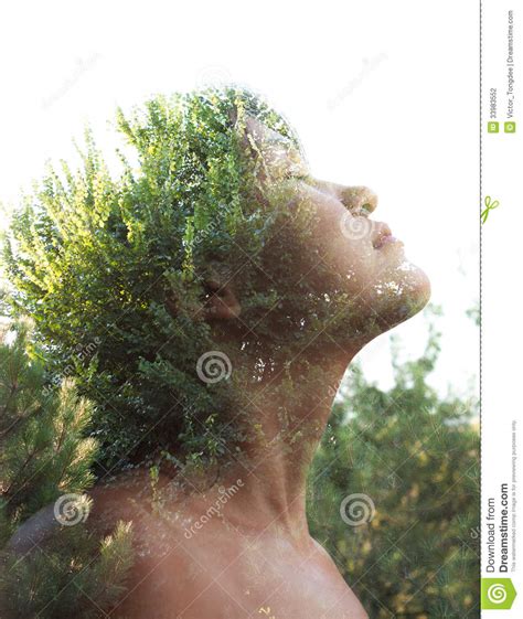 Double Exposure Portrait Stock Photo Image Of Abstract