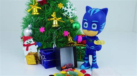 Christmas Tree Decoration And Surprise T Packages With Pj Masks