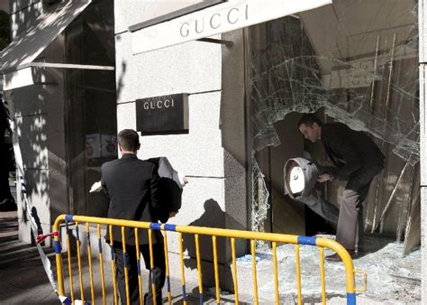 La Tienda De Gucci En La Calle Serrano Sufre El Segundo Alunizaje En