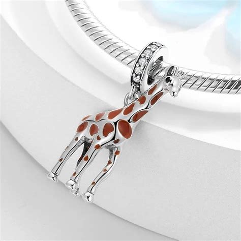 Giraffe Sterling Silver Pandora Fit Charm Etsy