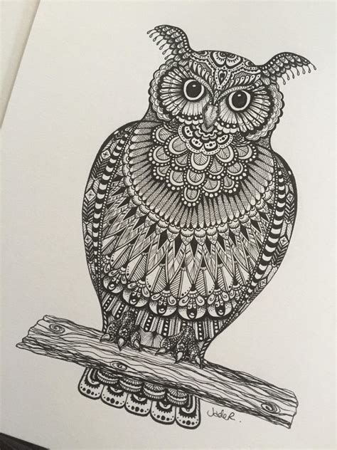 Zentangle Owl By Bulletproof001 On Deviantart